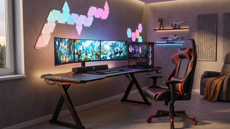 Jakie oświetlenie i dodatki budują klimat profesjonalnego stanowiska gamingowego?