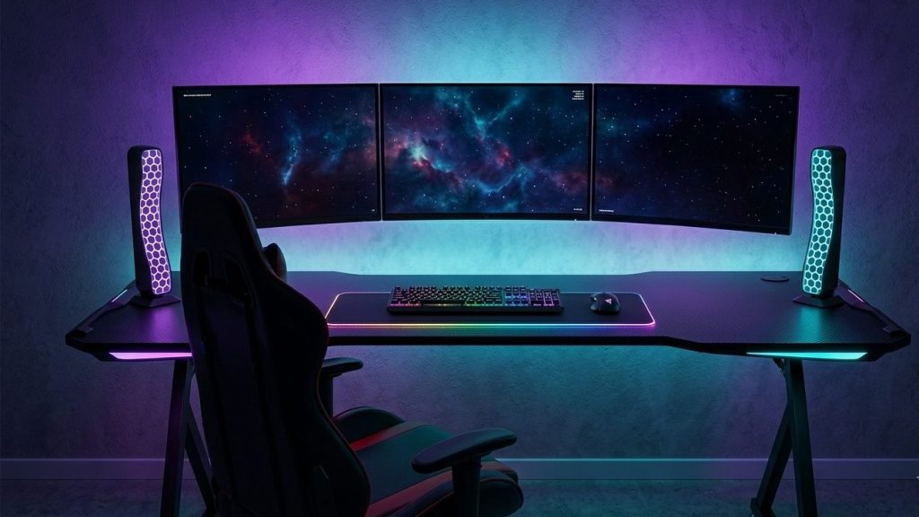 Jakie oświetlenie i dodatki budują klimat profesjonalnego stanowiska gamingowego?